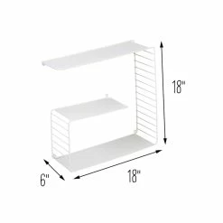 Budget ⭐ Honey Can Do White 3-Tier Floating Square Wall Shelf ⭐ -Honey Can Do Sales Store D598053S 9 1