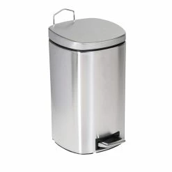 Outlet ⭐ Honey Can Do 12-Liter Stainless Steel Step Trash Can ✨