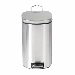 Outlet ⭐ Honey Can Do 12-Liter Stainless Steel Step Trash Can ✨ -Honey Can Do Sales Store D598057S 7