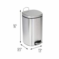 Best reviews of π 6 Pack: Honey Can Do 12L Stainless Steel Step Trash Can π 14 Best reviews of π 6 Pack: Honey Can Do 12L Stainless Steel Step Trash Can π -Honey Can Do Sales Store D598057S 9 1