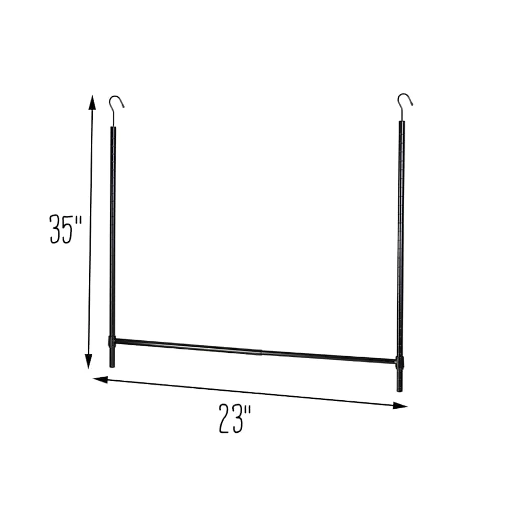 Cheapest π 10 Pack: Honey Can Do Black Clothes Hanging Closet Rod π 6 Cheapest π 10 Pack: Honey Can Do Black Clothes Hanging Closet Rod π - Image 4
