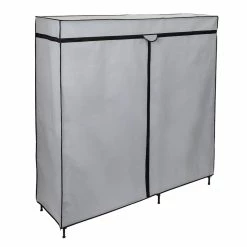 Deals ⭐ Honey Can Do 60" Gray Wide Double Door Portable Wardrobe Closet ⭐ -Honey Can Do Sales Store D598062S 3