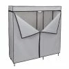 Deals ⭐ Honey Can Do 60" Gray Wide Double Door Portable Wardrobe Closet ⭐ -Honey Can Do Sales Store D598062S 4