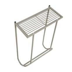Deals 🥰 Honey Can Do 25" Steel Wall-Mounted Bathroom Towel Holder with Shelf 🛒 -Honey Can Do Sales Store D598065S 5