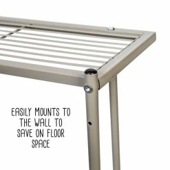 Deals 🥰 Honey Can Do 25" Steel Wall-Mounted Bathroom Towel Holder with Shelf 🛒 -Honey Can Do Sales Store D598065S 8