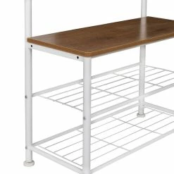 Wholesale π Honey Can Do White & Walnut Entryway Hall Tree with Bench & π Shoe Storage π 19 Wholesale π Honey Can Do White & Walnut Entryway Hall Tree with Bench & π Shoe Storage π -Honey Can Do Sales Store D598068S 6