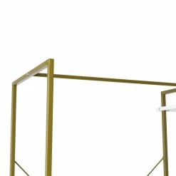 Discount ❤️ Honey Can Do Olive & White Freestanding Open Metal Closet Wardrobe 🎁 -Honey Can Do Sales Store D598069S 7