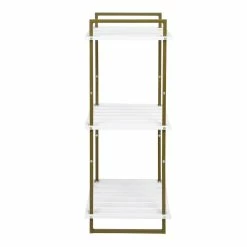 Coupon ✔️ 6 Pack: Honey Can Do Olive & White 3-Tier Tubular Metal Shelf ✔️ -Honey Can Do Sales Store D598071S 6 1