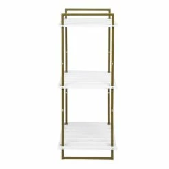 Top 10 😍 Honey Can Do Olive & White 3-Tier Tubular Metal Shelf 🥰 -Honey Can Do Sales Store D598071S 6