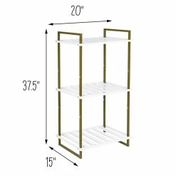 Coupon ✔️ 6 Pack: Honey Can Do Olive & White 3-Tier Tubular Metal Shelf ✔️ -Honey Can Do Sales Store D598071S 7 1