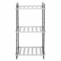 New 🔔 Honey Can Do Gray Tones 3-Tier Tubular Metal Shelf ✨ -Honey Can Do Sales Store D598072S 5 1