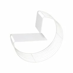 Flash Sale 😍 Honey Can Do 18" White Floating Circular Decorative Metal Wall Shelf 👍