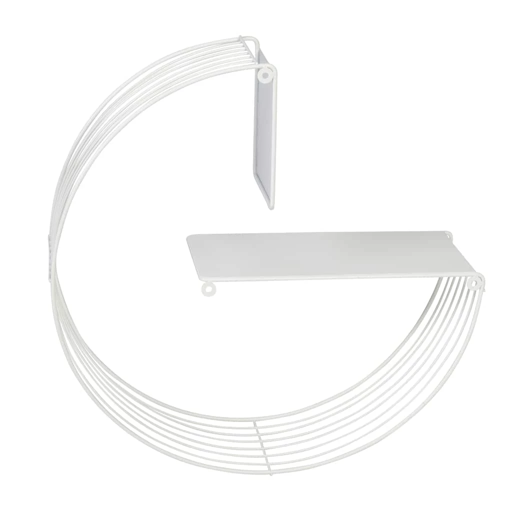 Flash Sale π Honey Can Do 18" White Floating Circular Decorative Metal Wall Shelf π 10 Flash Sale π Honey Can Do 18" White Floating Circular Decorative Metal Wall Shelf π - Image 8