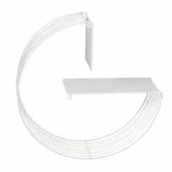 Outlet π 6 Pack: Honey Can Do 18" White Floating Circular Decorative Metal Wall Shelf π 19 Outlet π 6 Pack: Honey Can Do 18" White Floating Circular Decorative Metal Wall Shelf π -Honey Can Do Sales Store D598075S 8