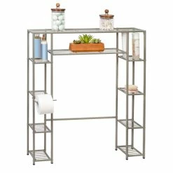 Best Sale ⭐ Honey Can Do 5-tier Over-the-Toilet Steel Storage Shelf 👍 -Honey Can Do Sales Store D598078S 2