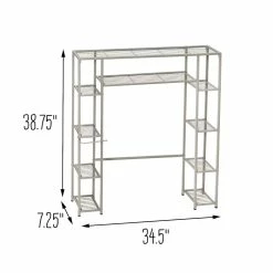 Best Sale ⭐ Honey Can Do 5-tier Over-the-Toilet Steel Storage Shelf 👍 -Honey Can Do Sales Store D598078S 8