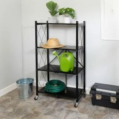 Discount π Honey Can Do Black Collapsible 4-Tier Metal Shelf π 18 Discount π Honey Can Do Black Collapsible 4-Tier Metal Shelf π -Honey Can Do Sales Store D598080S 1