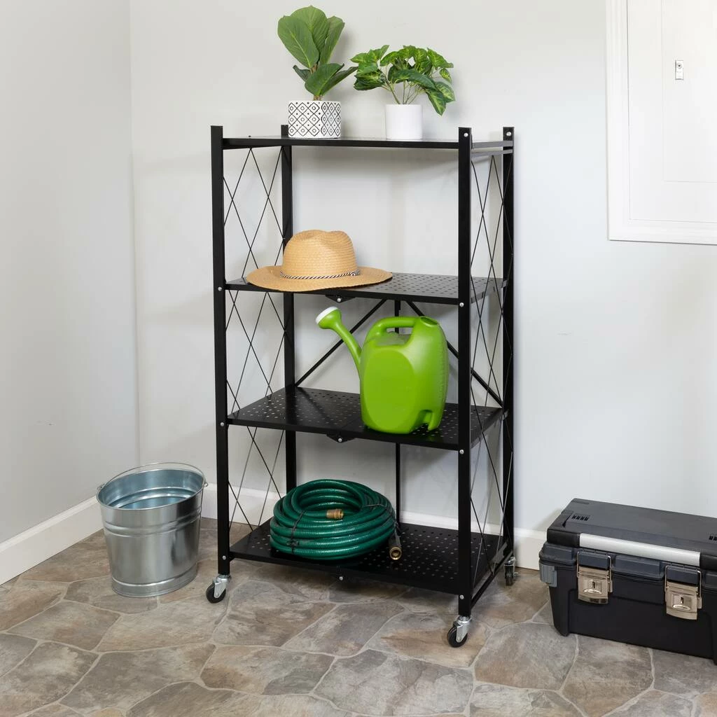 Discount π Honey Can Do Black Collapsible 4-Tier Metal Shelf π 4 Discount π Honey Can Do Black Collapsible 4-Tier Metal Shelf π - Image 2