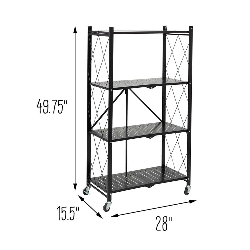Discount π Honey Can Do Black Collapsible 4-Tier Metal Shelf π 14 Discount π Honey Can Do Black Collapsible 4-Tier Metal Shelf π - Image 12