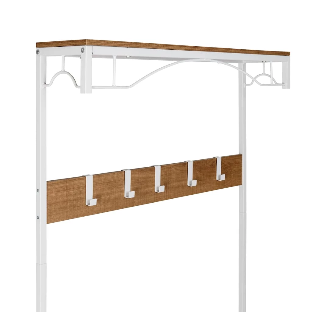 Discount π€© Honey Can Do White/Natural π§₯ Coat Rack Bench π 7 Discount π€© Honey Can Do White/Natural π§₯ Coat Rack Bench π - Image 5