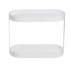 Wholesale 👏 6 Pack: Honey Can Do White 2-Tier Metal Bathroom Counter Organizer Shelf 🛒 -Honey Can Do Sales Store D598083S 5 1