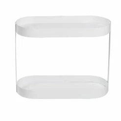 Deals 🔥 Honey Can Do White 2-Tier Metal Bathroom Counter Organizer Shelf 🌟 -Honey Can Do Sales Store D598083S 5