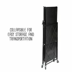 Buy ✨ 6 Pack: Honey Can Do Black Collapsible 3-Tier Metal Shelf ⌛ -Honey Can Do Sales Store D598087S 14