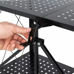 Outlet 🎉 Honey Can Do Black Collapsible 3-Tier Metal Shelf 🎁 -Honey Can Do Sales Store D598087S 6 1