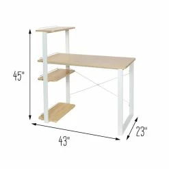 Best reviews of π 4 Pack: Honey Can Do White & Natural Home Office Computer Desk with Shelves π 14 Best reviews of π 4 Pack: Honey Can Do White & Natural Home Office Computer Desk with Shelves π -Honey Can Do Sales Store D598090S 10 1