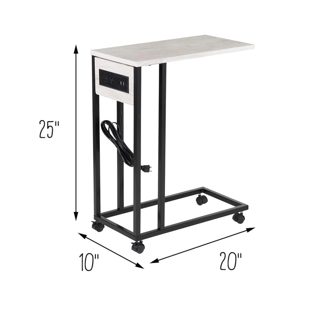 Best Pirce π Honey Can Do Light Gray Side Table on Wheels β 9 Best Pirce π Honey Can Do Light Gray Side Table on Wheels β - Image 7