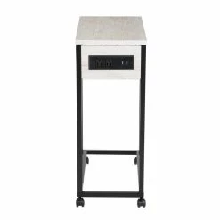 Cheap 👍 6 Pack: Honey Can Do Light Gray Side Table on Wheels ⭐ -Honey Can Do Sales Store D598091S 7