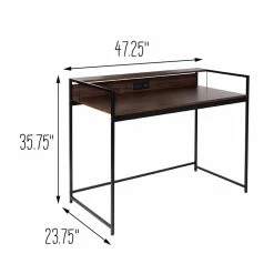 Coupon π Honey Can Do Walnut & Black Computer Desk π 21 Coupon π Honey Can Do Walnut & Black Computer Desk π -Honey Can Do Sales Store D598092S 13