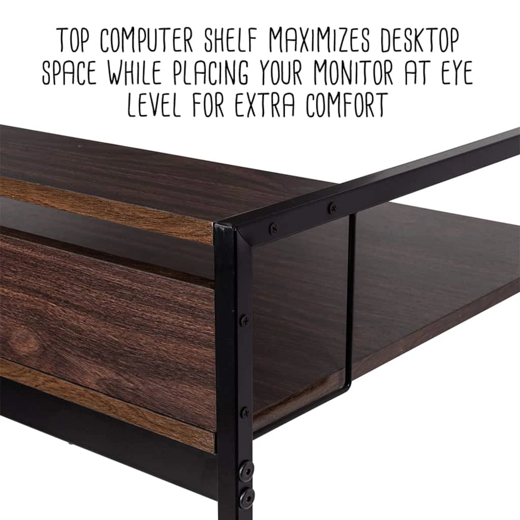 Coupon π Honey Can Do Walnut & Black Computer Desk π 12 Coupon π Honey Can Do Walnut & Black Computer Desk π - Image 11