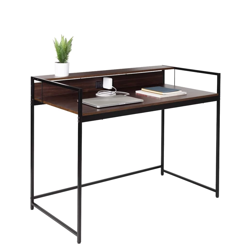 Coupon π Honey Can Do Walnut & Black Computer Desk π 4 Coupon π Honey Can Do Walnut & Black Computer Desk π - Image 3