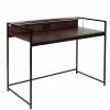 Coupon 😍 Honey Can Do Walnut & Black Computer Desk 🌟 -Honey Can Do Sales Store D598092S 3