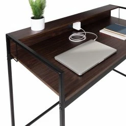 Coupon π Honey Can Do Walnut & Black Computer Desk π 17 Coupon π Honey Can Do Walnut & Black Computer Desk π -Honey Can Do Sales Store D598092S 5