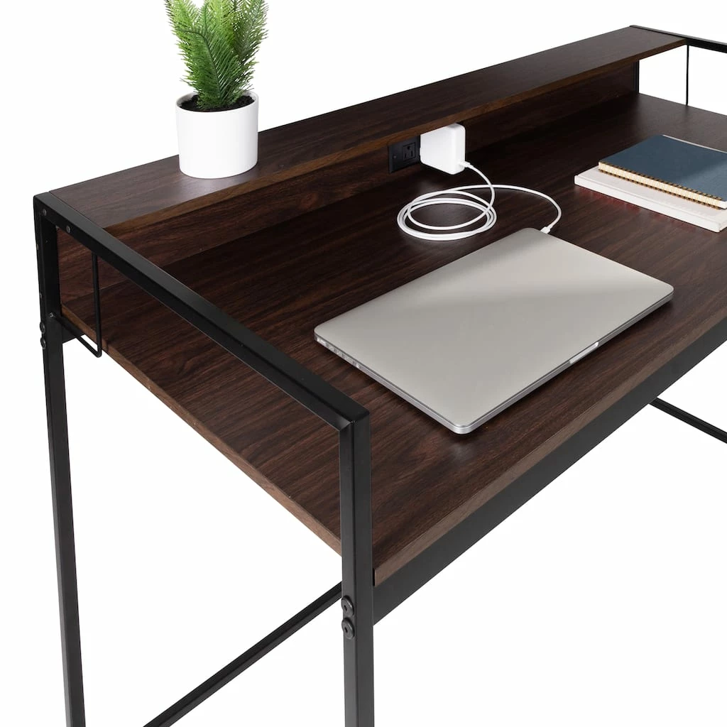 Coupon π Honey Can Do Walnut & Black Computer Desk π 6 Coupon π Honey Can Do Walnut & Black Computer Desk π - Image 5