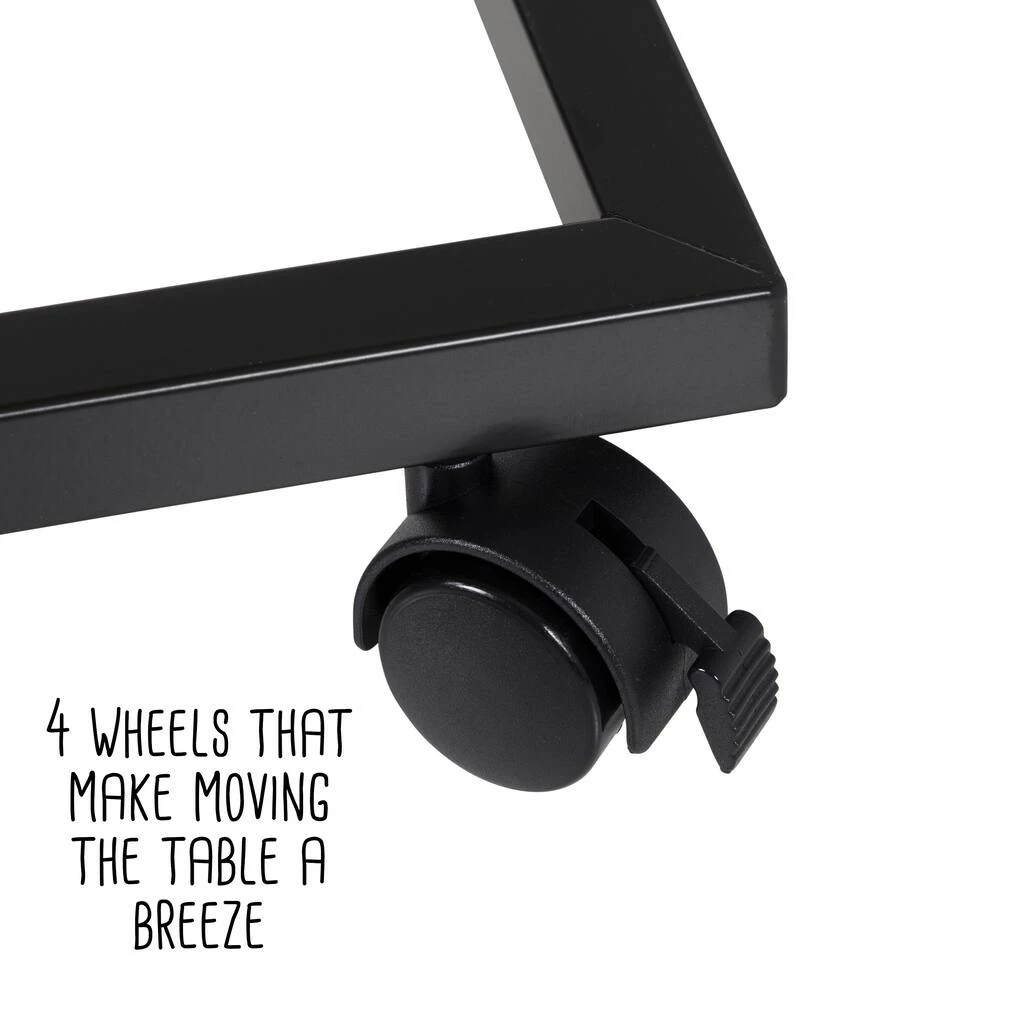 Outlet π― Honey Can Do Walnut Side Table on Wheels β€οΈ 11 Outlet π― Honey Can Do Walnut Side Table on Wheels β€οΈ - Image 9