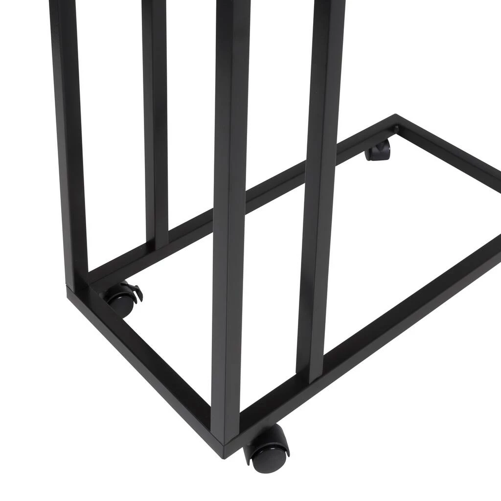 Outlet π― Honey Can Do Walnut Side Table on Wheels β€οΈ 6 Outlet π― Honey Can Do Walnut Side Table on Wheels β€οΈ - Image 4