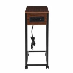 Wholesale 𧨠6 Pack: Honey Can Do Walnut Side Table on Wheels π 14 Wholesale 𧨠6 Pack: Honey Can Do Walnut Side Table on Wheels π -Honey Can Do Sales Store D598096S 7 1