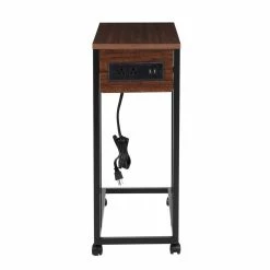 Outlet π― Honey Can Do Walnut Side Table on Wheels β€οΈ 15 Outlet π― Honey Can Do Walnut Side Table on Wheels β€οΈ -Honey Can Do Sales Store D598096S 7