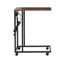 Wholesale 𧨠6 Pack: Honey Can Do Walnut Side Table on Wheels π 17 Wholesale 𧨠6 Pack: Honey Can Do Walnut Side Table on Wheels π -Honey Can Do Sales Store D598096S 8 1