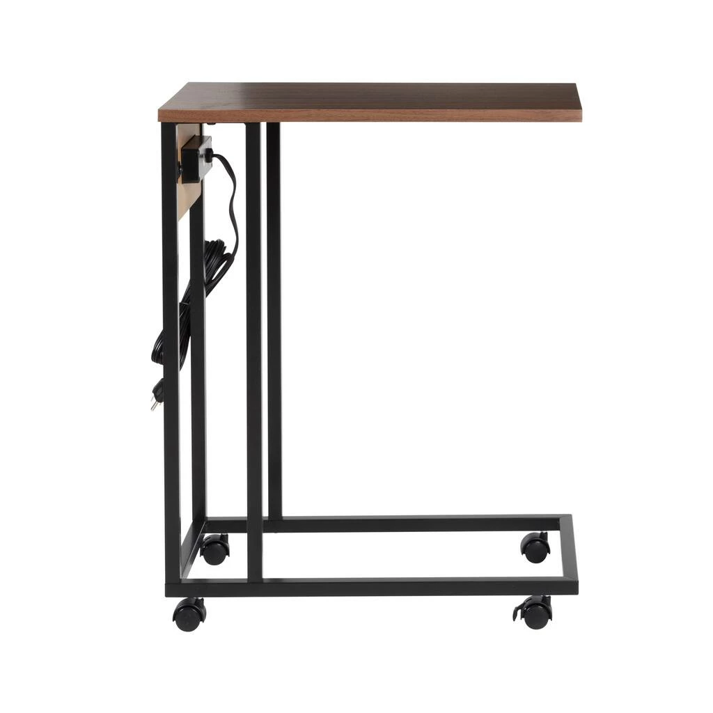 Outlet π― Honey Can Do Walnut Side Table on Wheels β€οΈ 8 Outlet π― Honey Can Do Walnut Side Table on Wheels β€οΈ - Image 6