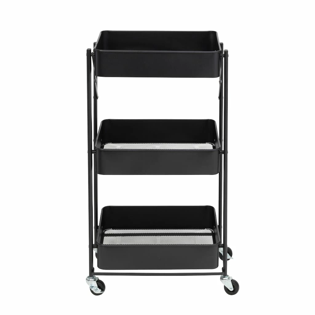 Cheapest β Honey Can Do Black 3-Tier Folding Cart with Wheels π 3 Cheapest β Honey Can Do Black 3-Tier Folding Cart with Wheels π