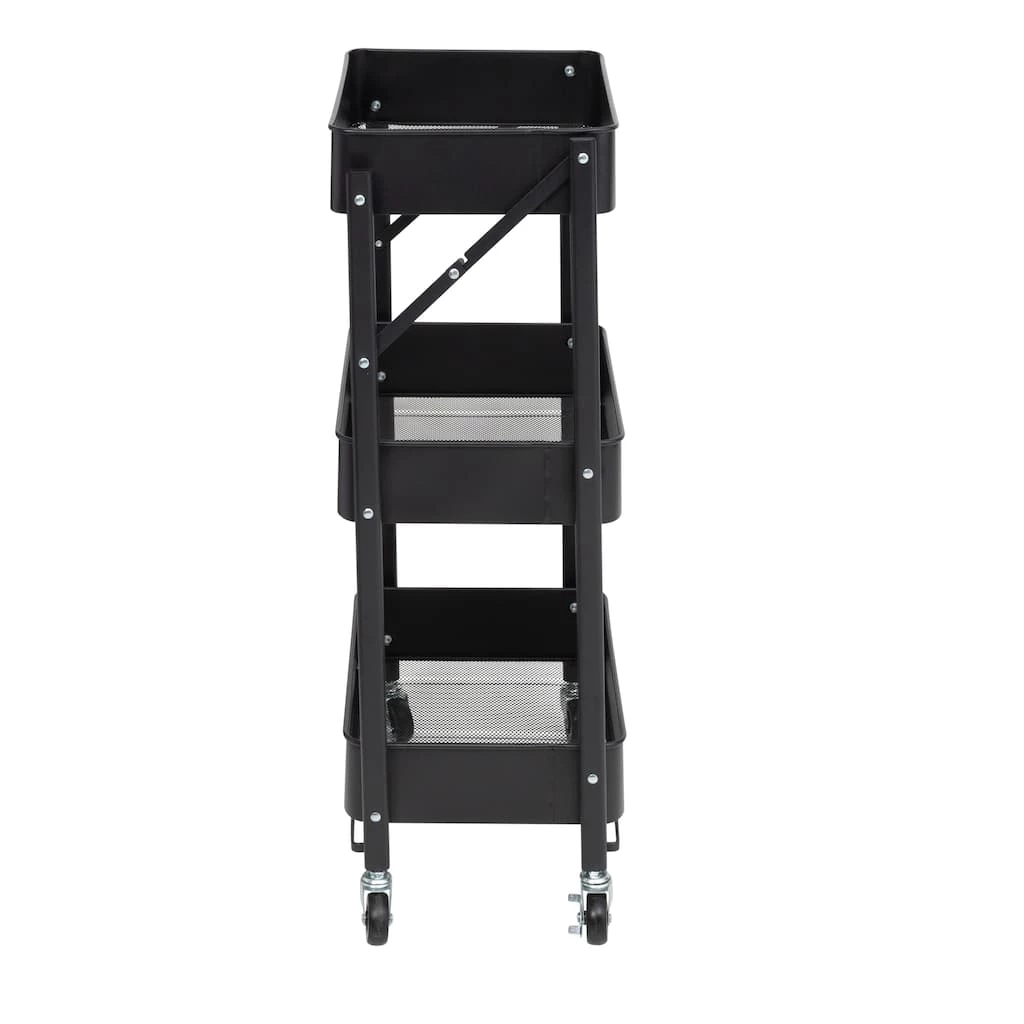 Cheapest β Honey Can Do Black 3-Tier Folding Cart with Wheels π 12 Cheapest β Honey Can Do Black 3-Tier Folding Cart with Wheels π - Image 10