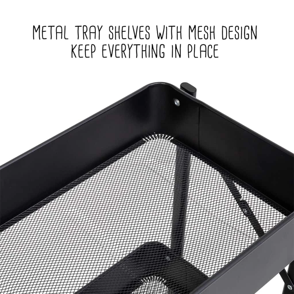 Cheapest β Honey Can Do Black 3-Tier Folding Cart with Wheels π 14 Cheapest β Honey Can Do Black 3-Tier Folding Cart with Wheels π - Image 12