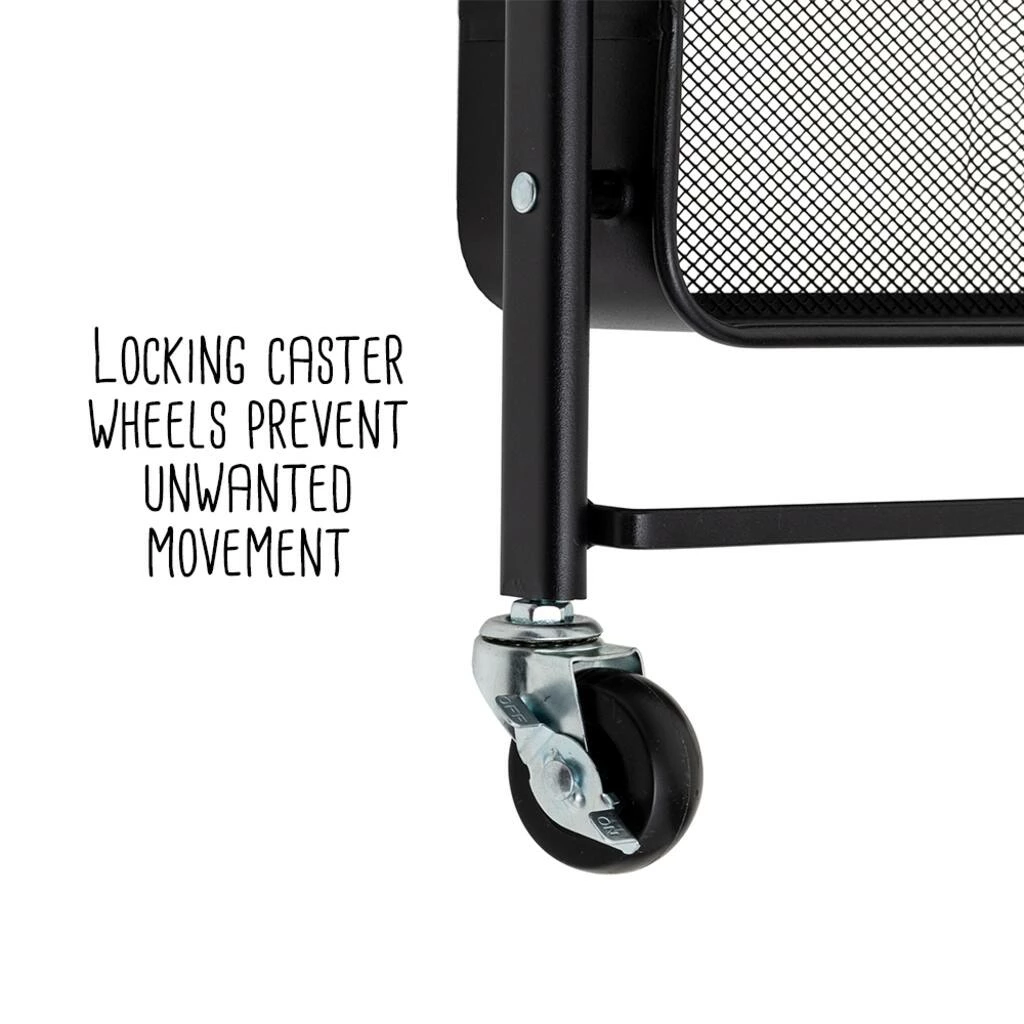Cheapest β Honey Can Do Black 3-Tier Folding Cart with Wheels π 16 Cheapest β Honey Can Do Black 3-Tier Folding Cart with Wheels π - Image 14
