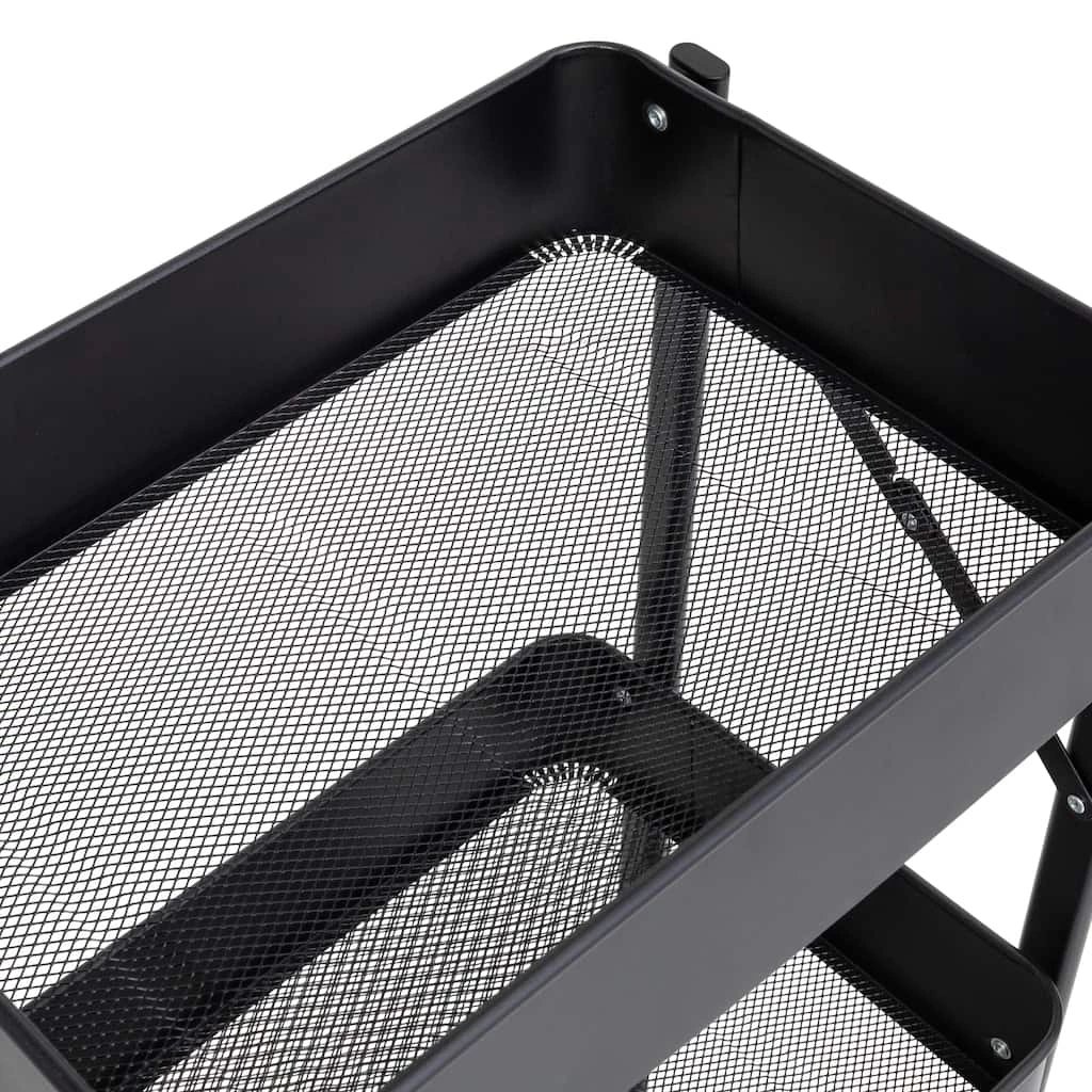 Cheapest β Honey Can Do Black 3-Tier Folding Cart with Wheels π 6 Cheapest β Honey Can Do Black 3-Tier Folding Cart with Wheels π - Image 4