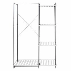 Deals 😉 Honey Can Do 5.6ft. Metal Open Closet Wardrobe ✨ -Honey Can Do Sales Store D598459S 5