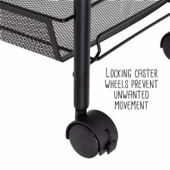Deals 🧨 Honey Can Do Black 4-Tier Metal Rolling Cart with Trays 🥰 -Honey Can Do Sales Store D610963S 15